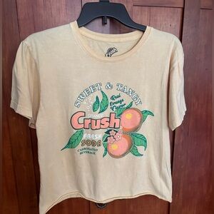 Orange Graphic Tee - Cream